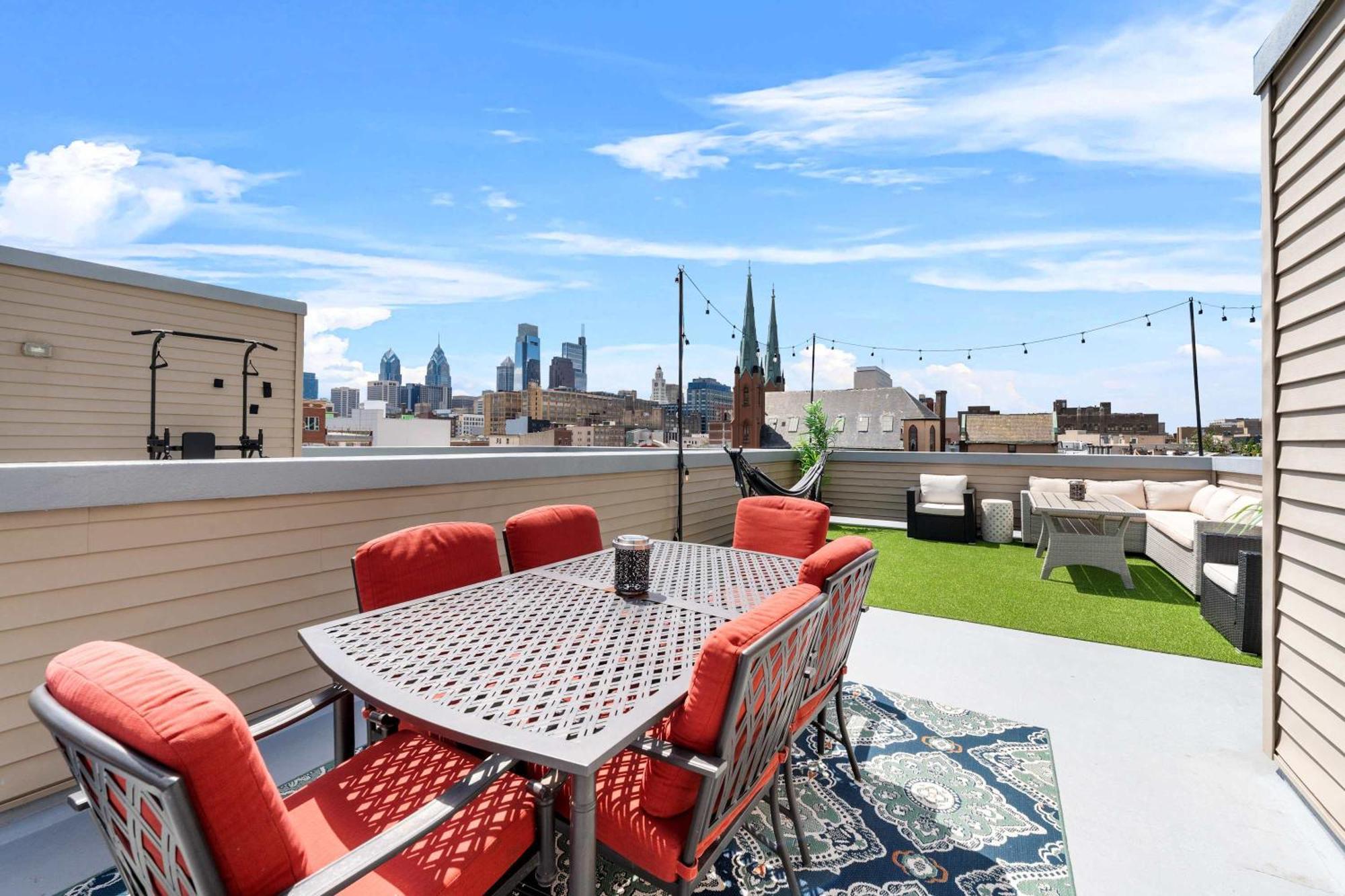 Brand New Dbl Unit Roofdeck Outdoor Patio Villa ฟิลาเดลเฟีย ภายนอก รูปภาพ